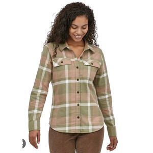 Patagonia Womens Small Top‎ Fjord Plaid Flannel Shirt 100% Organic Cotton